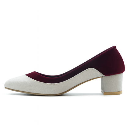 ❤️✨ Maroon & golden Pumps