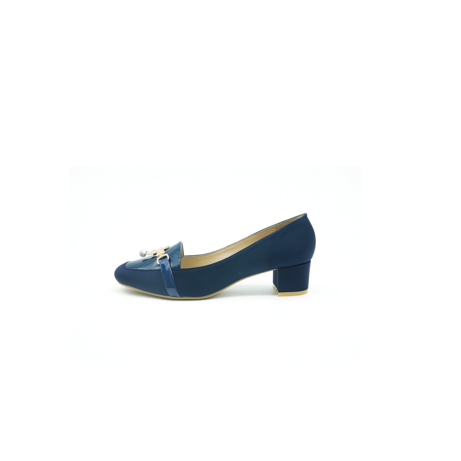 Navi Blue Block Heels106