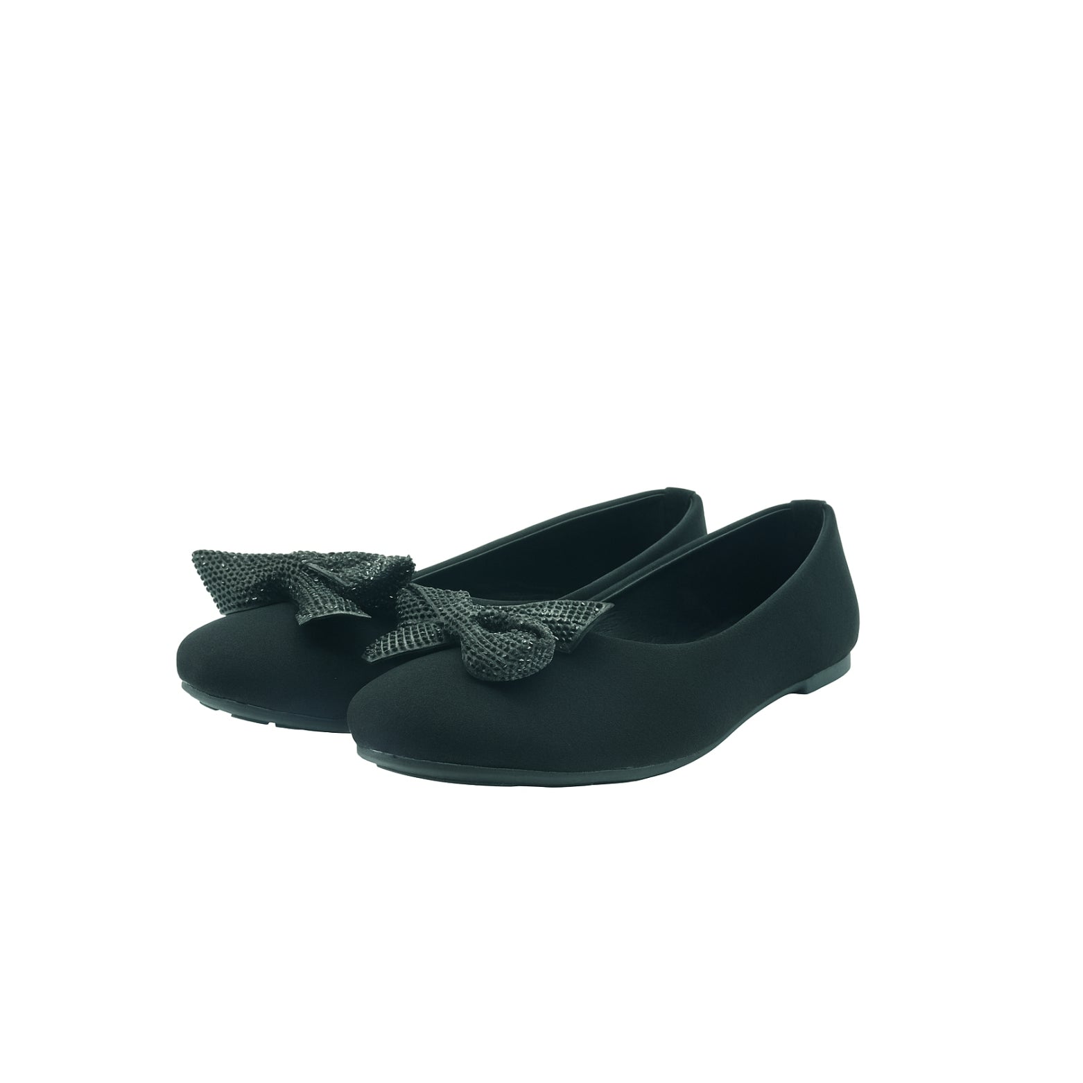 Black Bow Detail Flats – Elegant Everyday Comfort 195