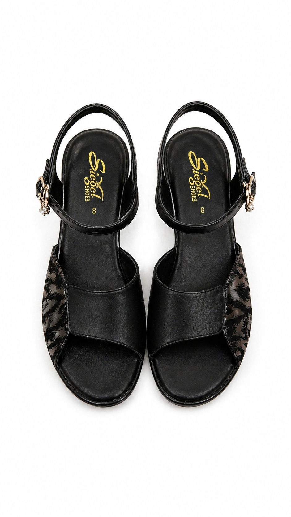 Elegant Buckle Heel Sandal 10003