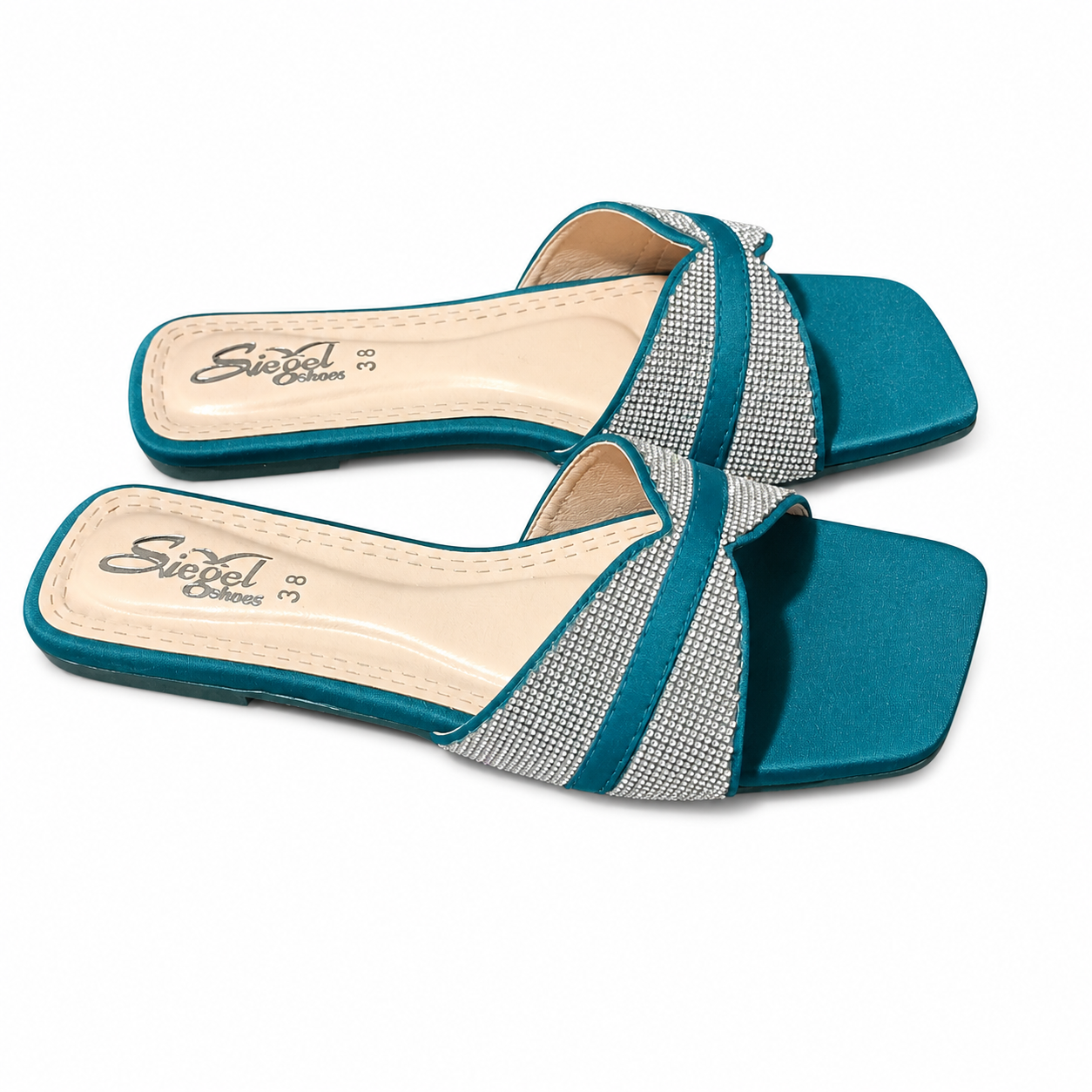 Emerald Spark Flat Slides