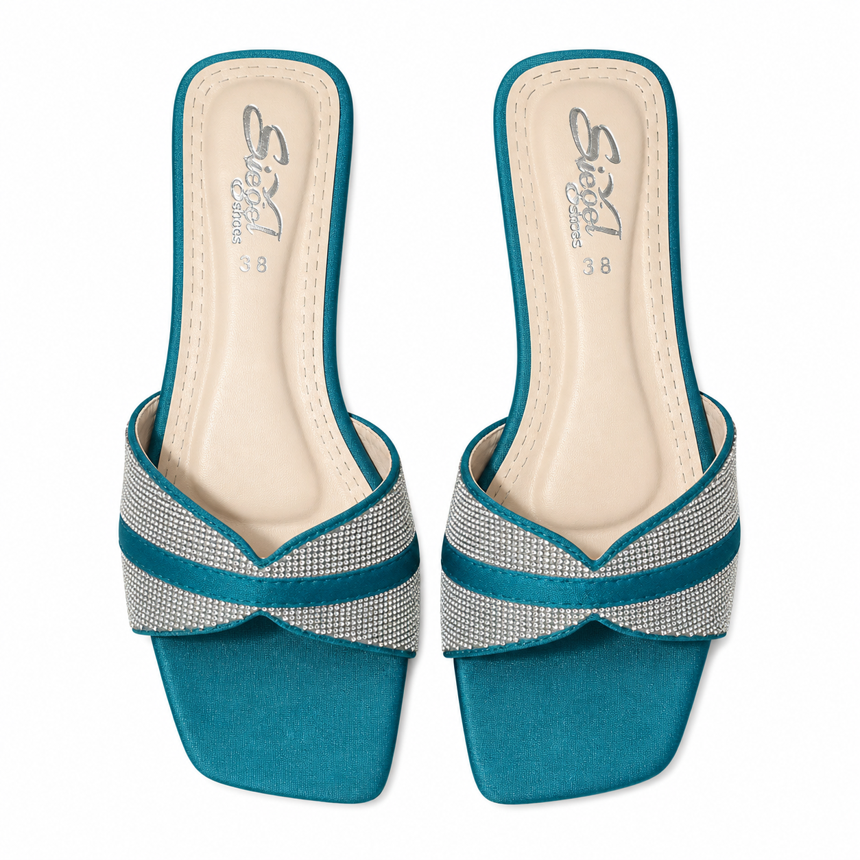 Emerald Spark Flat Slides