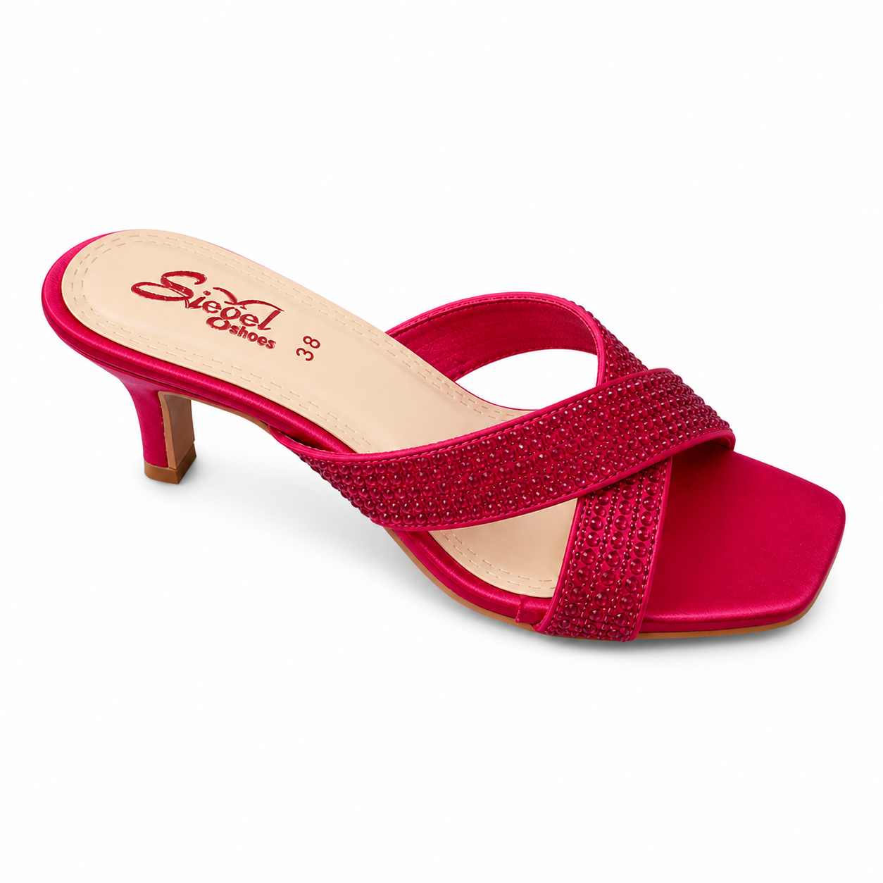 Ruby Glam Cross Strap Heels