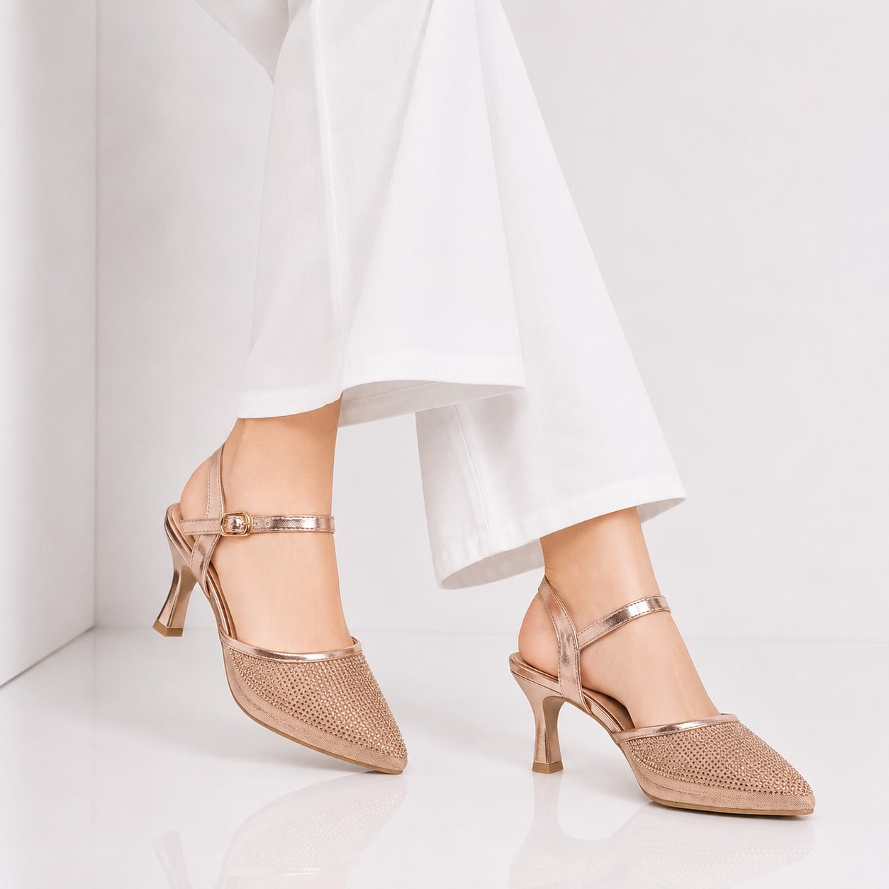 Stunning Rose Heels 10015