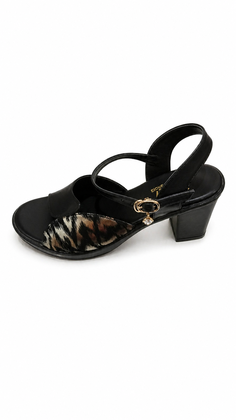Elegant Buckle Heel Sandal 10003