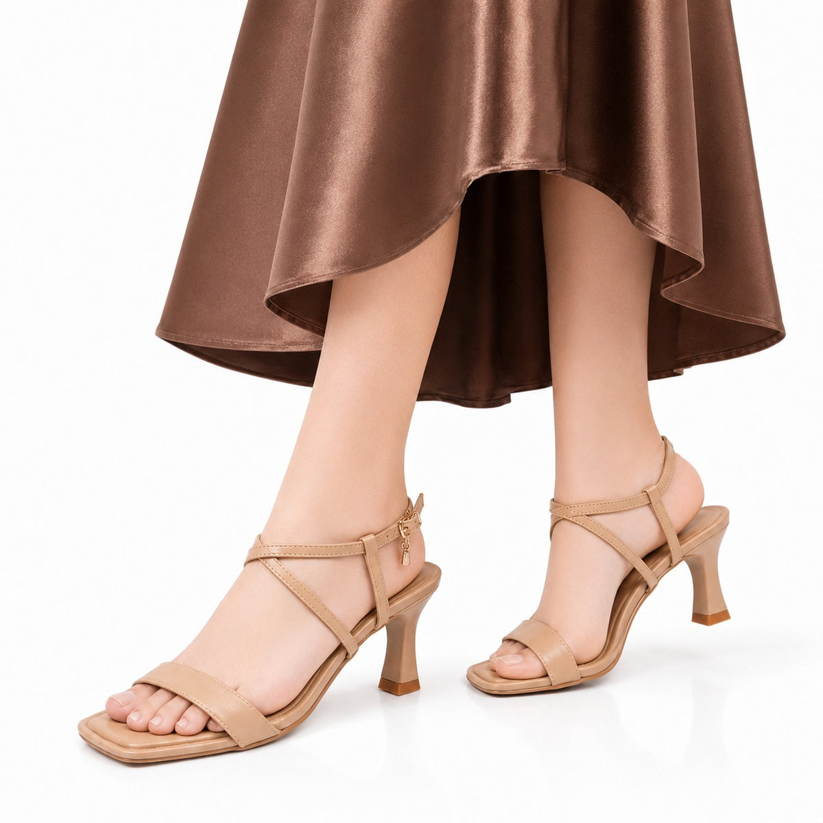 Classic Nude Elegance Heel Sandal 10020