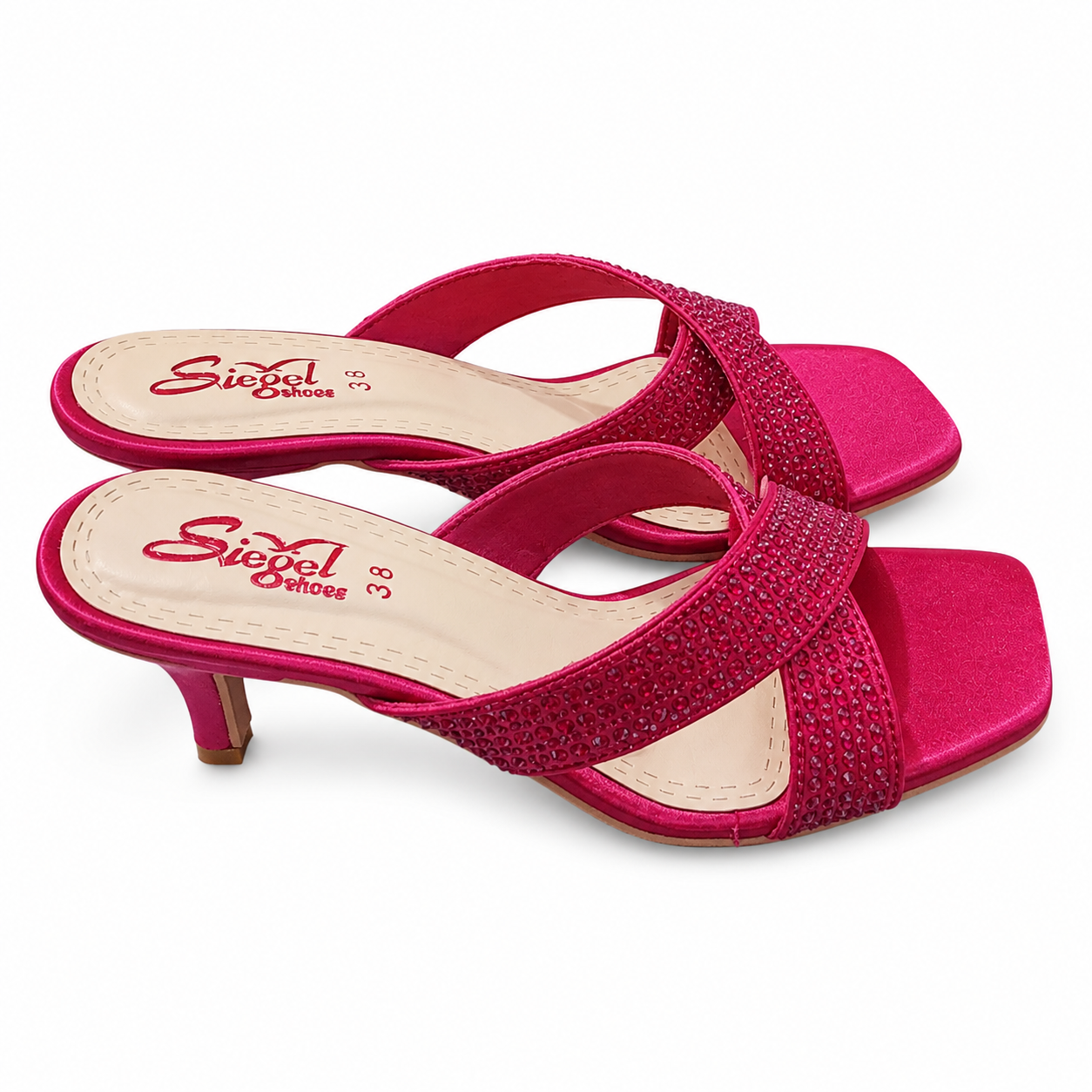 Ruby Glam Cross Strap Heels