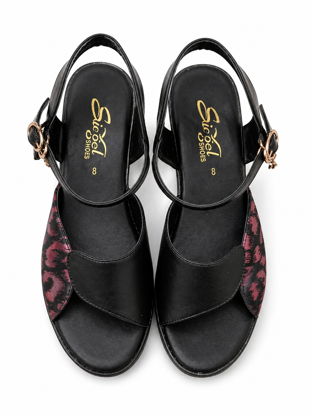 Elegant Buckle Heel Sandal 10003