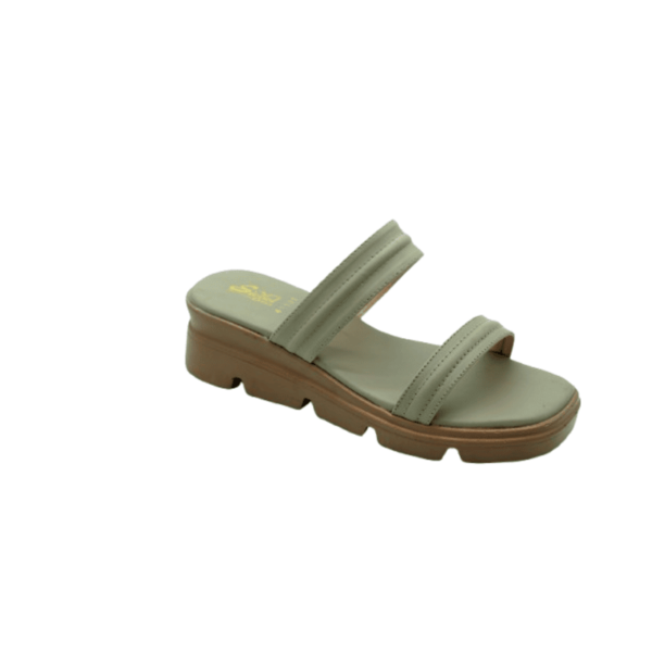 Beige Casual Slipper For Ladies